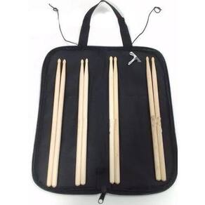 Capa Para Baquetas De Bateria + 4 Pares De Baquetas