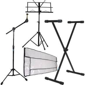 Kit Acessórios Para Teclado Musical Com Cobertura + Suportes