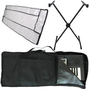 Kit Capa Simples Para Teclado + Suporte Em X + Cobertura