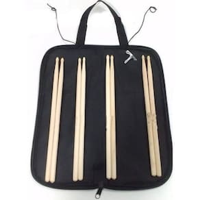 Capa Para Baquetas De Bateria + 4 Pares De Baquetas 7A Ou 5A