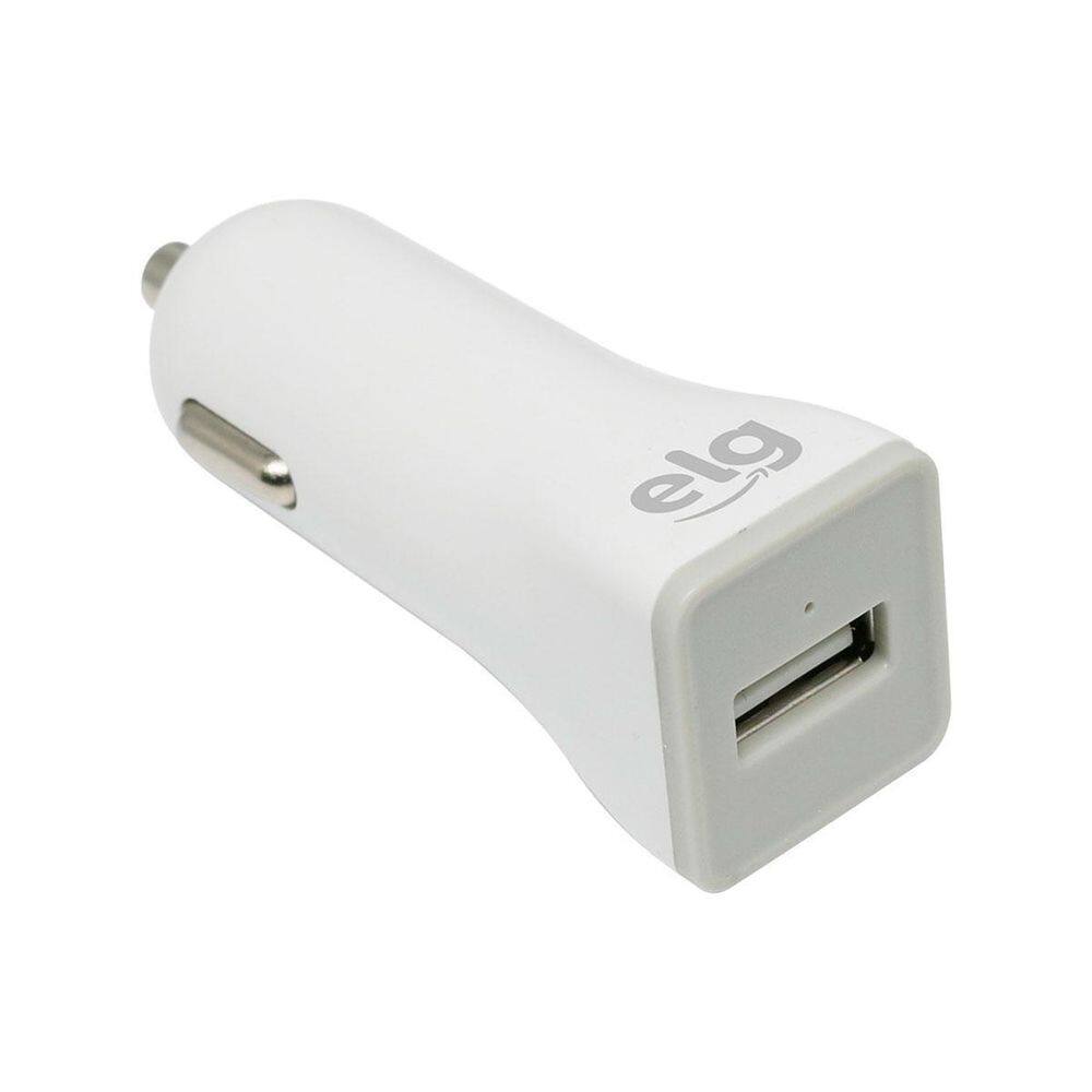 Carregador Veicular Com 1-Saida Usb 1.0A Elg Cc1Se