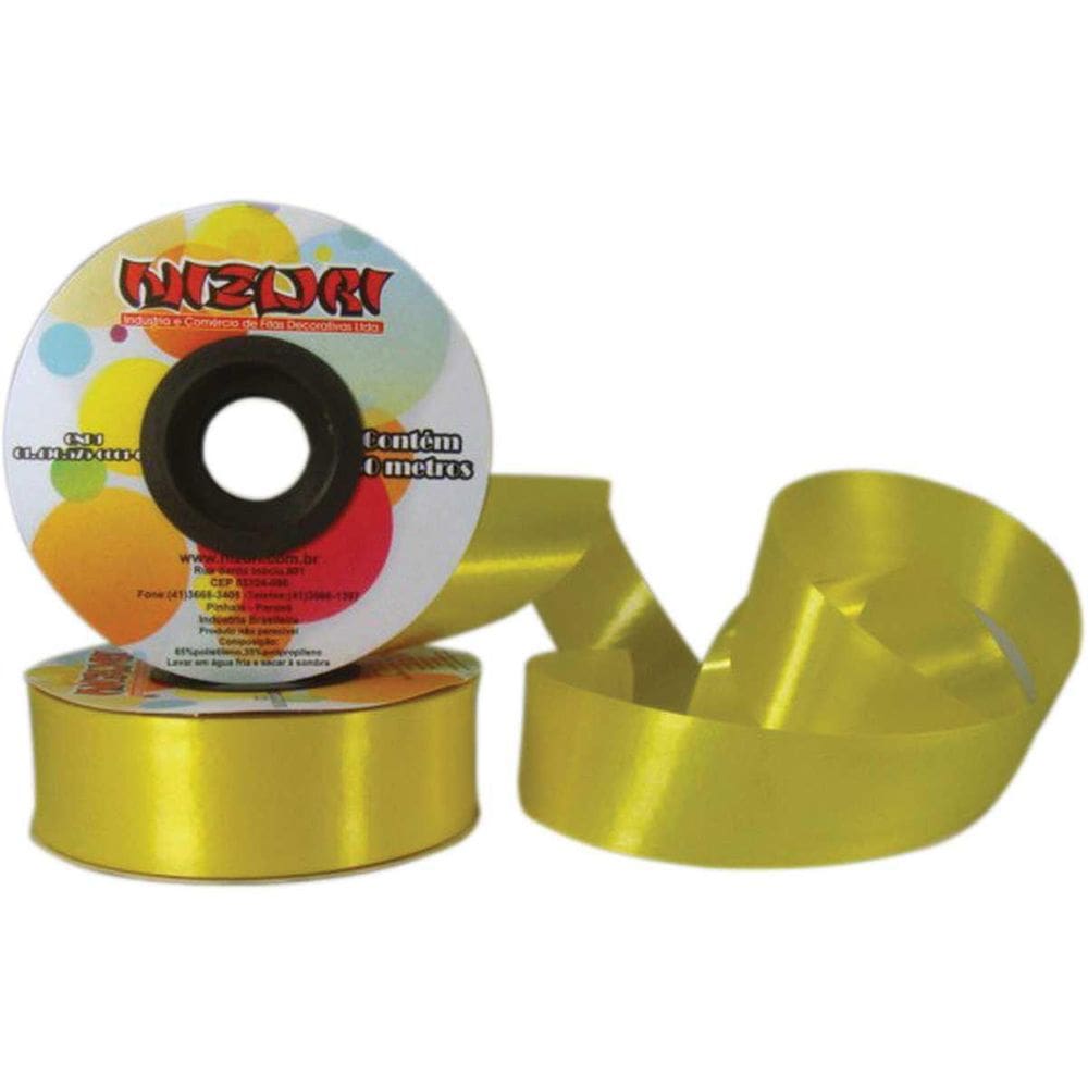 Fita Poli Lisa 32Mmx50M Amarelo Canario