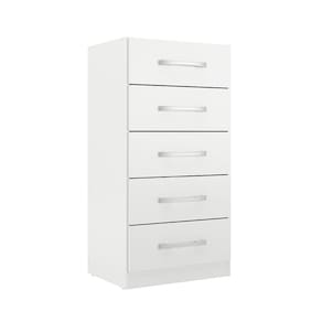 Cômoda Com 5 Gavetas Savana Branco - Rodial Móveis