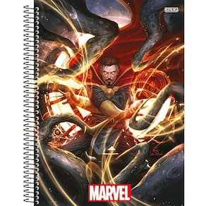 Caderno Univ. 1Matéria 80 Folhas Marvel Capa 3 - SãoDomingos
