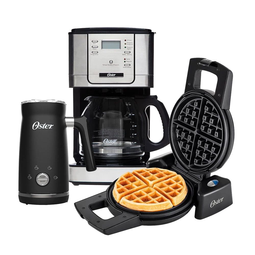 Kit Espumador de Leite - Máquina de Waffle - Cafeteira Oster