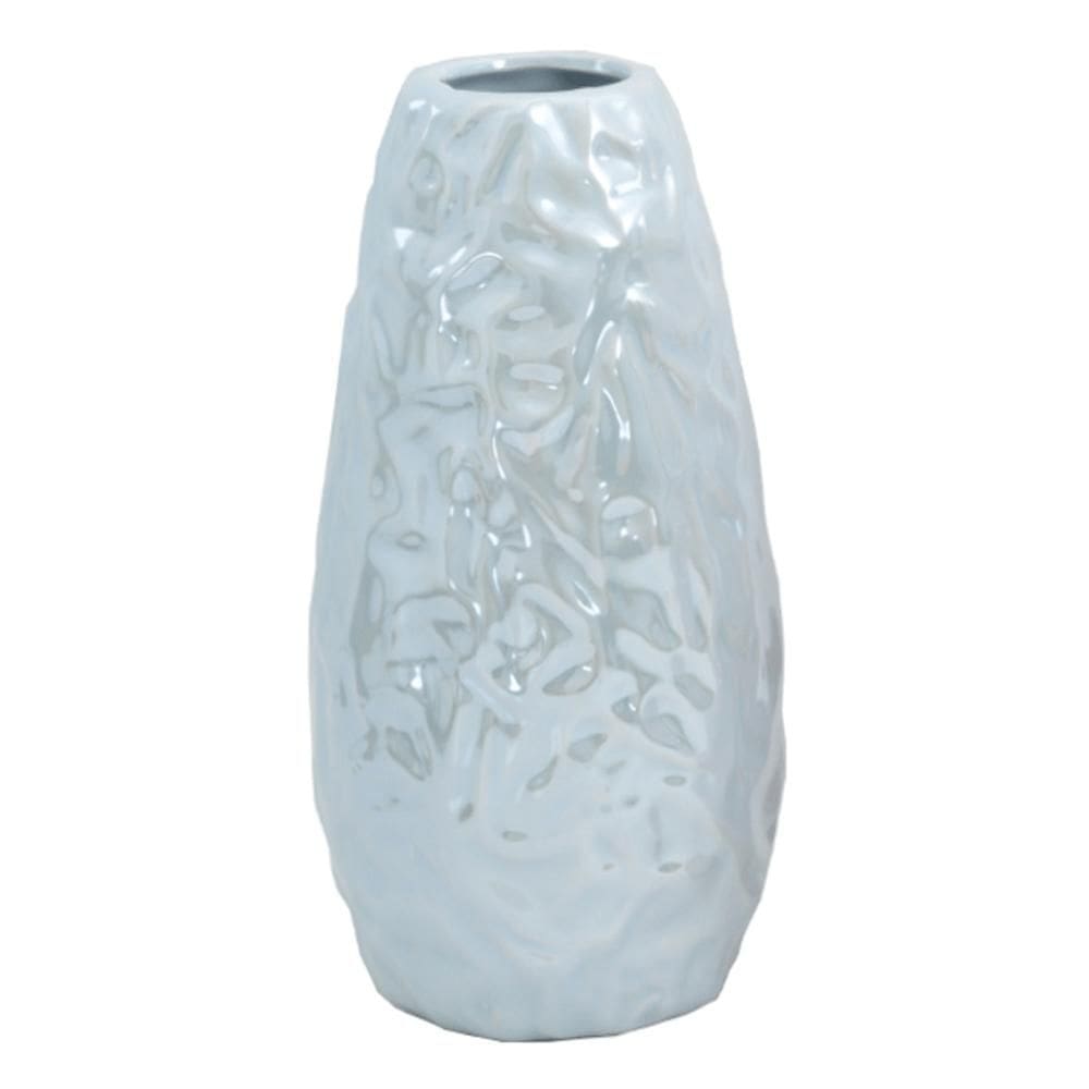 Vaso Decorativo em Cerâmica 18cm Azul - Wincy