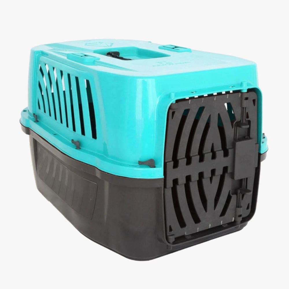 Caixa de Transporte Pet Animal Grande N4 Azul Alvorada