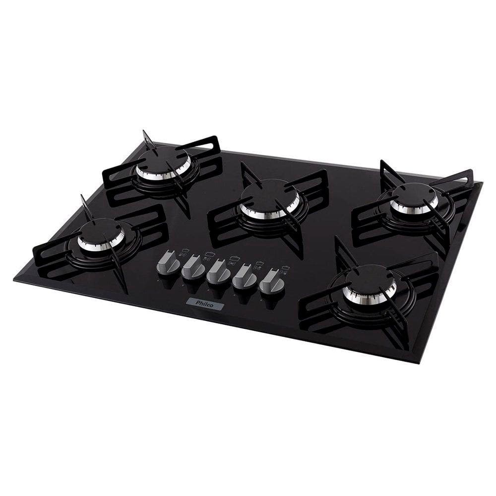 Cooktop a Gás Philco Cook Chef com 5 Bocas Preto