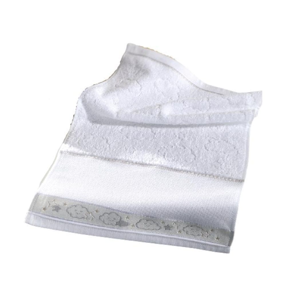 Toalha De Lavabo Para Bordar Baby Kids Chuva De Amor Branca