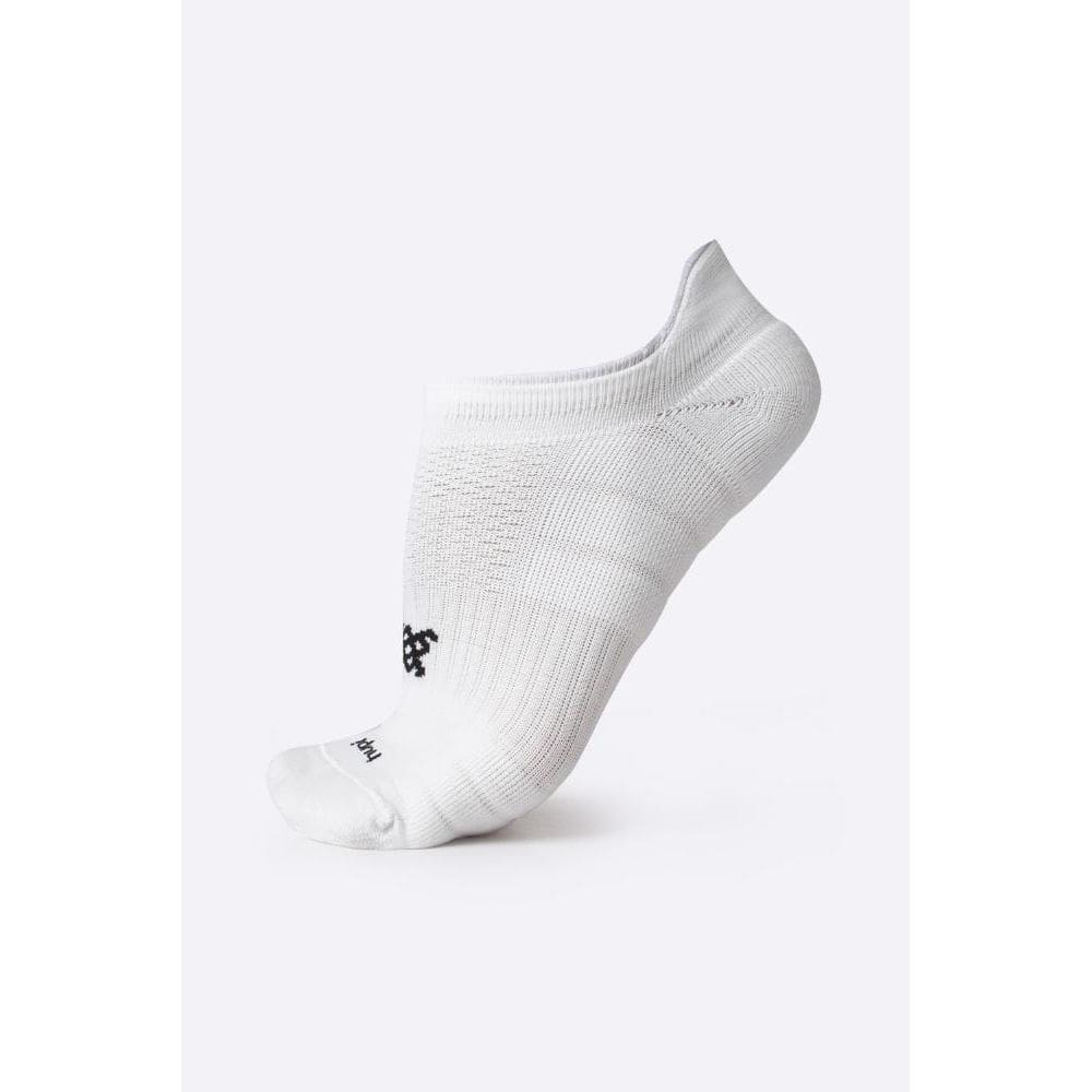 Meia Curta para Corrida HUPI Running Pro Invisível Branco LT