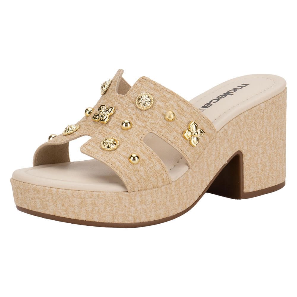 Tamanco Feminino Salto Grosso Moleca 5549105