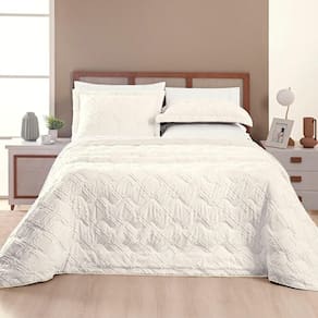 Cobre Leito Aveline King 03 Peças - Off White - alta durabilidade