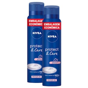 Kit 2 Desodorante Nivea Protect & Care Antitranspirante Aerosol 200ml