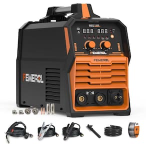 Soldador FEMEROL MIG135 110V 4 em 1 135A Núcleo de fluxo a gás/sem gás