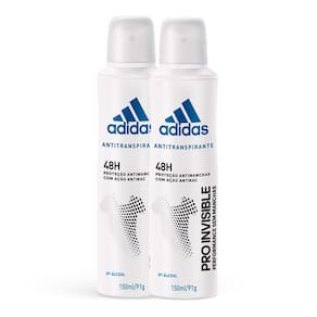 Kit 2 Desodorante PRO Invisible Aerosol Antitranspirante Feminino 48h 150ml