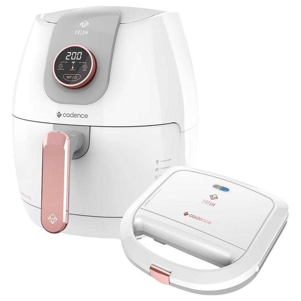 Kit Cadence Dream Rosé Gold - Fritadeira E Sanduicheira 110V