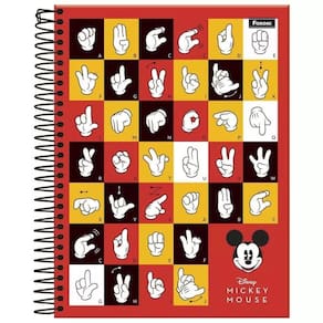 Caderno College Universitario Mickey Libras 160F 10M Foroni