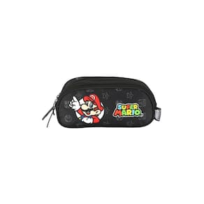 Estojo Escolar Juvenil Super Mario Et47573 - Preto