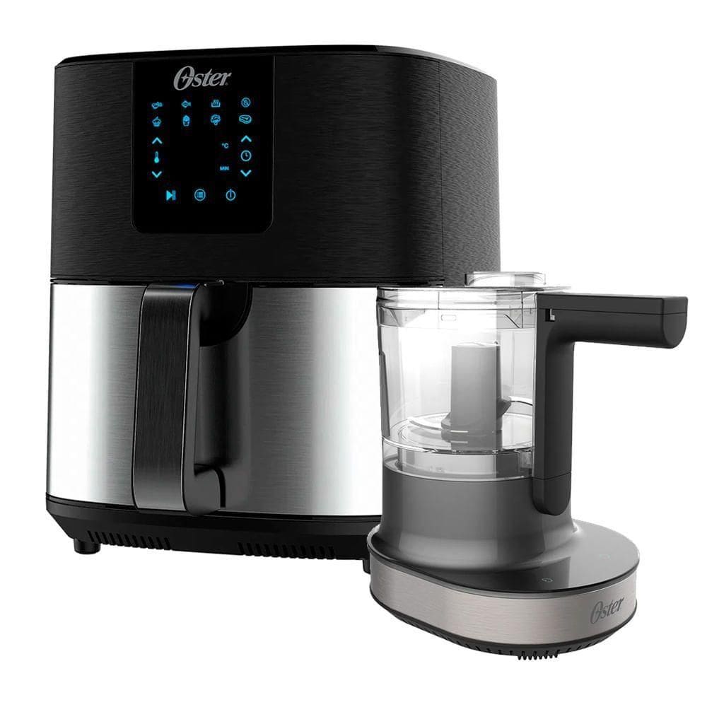 Kit Black Inox Oster Fritadeira Ultra Digital E Processador 220V