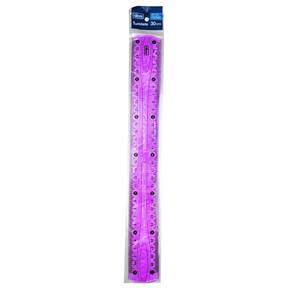 Régua Escolar Flexível c/ Glitter 30cm Lilás - Tilibra