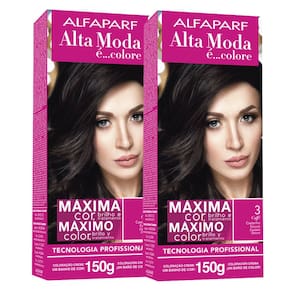 Kit 2X Tintura Creme Altamoda Alfaparf Caffe 3