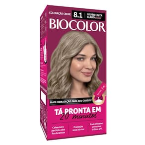 Tinta de Cabelo Biocolor Mini Kit Louro Acinzentado Radiante 8.1