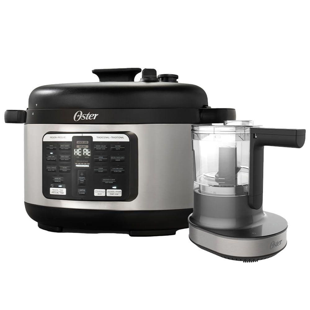 Kit Panela De Pressão Elétrica 5,7L E Processador Touch Oster 110V