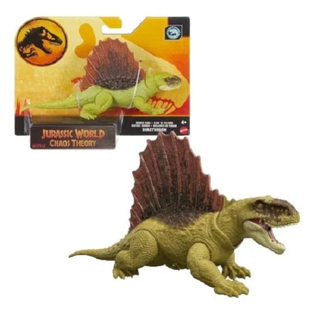 Jurassic World Chaos Theory - Dinossauro Dimetrodon 19 Cm Articulado - Mattel