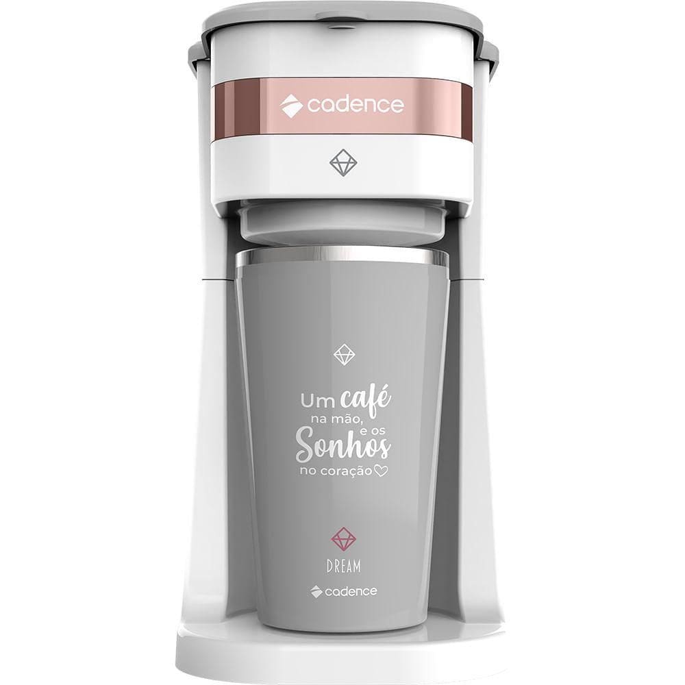Cafeteira Elétrica Cadence Dream Rosé Gold Com Copo Térmico 220V