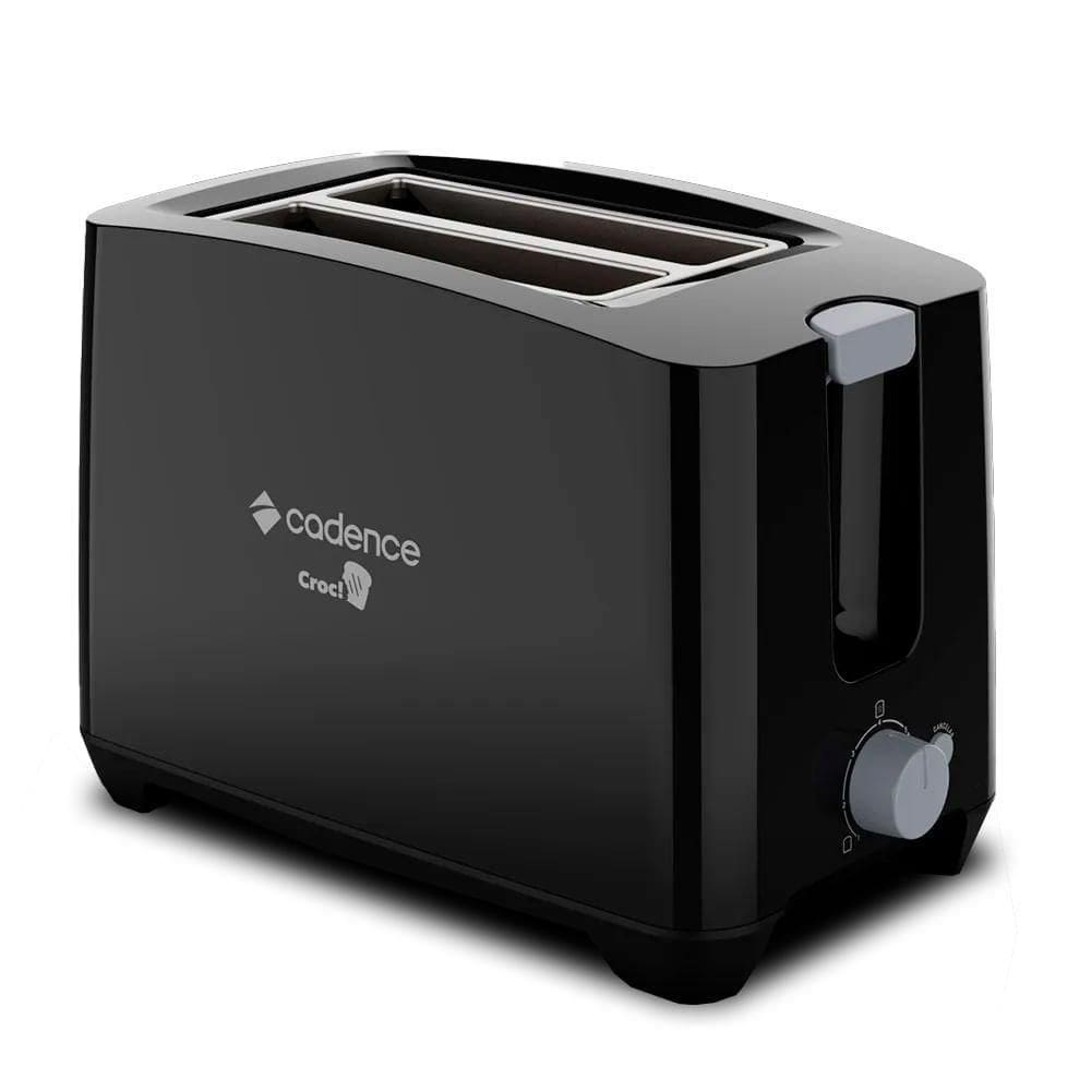 Torradeira Preta Croc! Cadence 110V