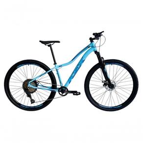 Bicicleta Aro 29 Ksx Sd7 Feminina 12v Garfo Com Trava K7 11/50 Freios Hidráulicos Kit 1x12 - Azul Tam. 17