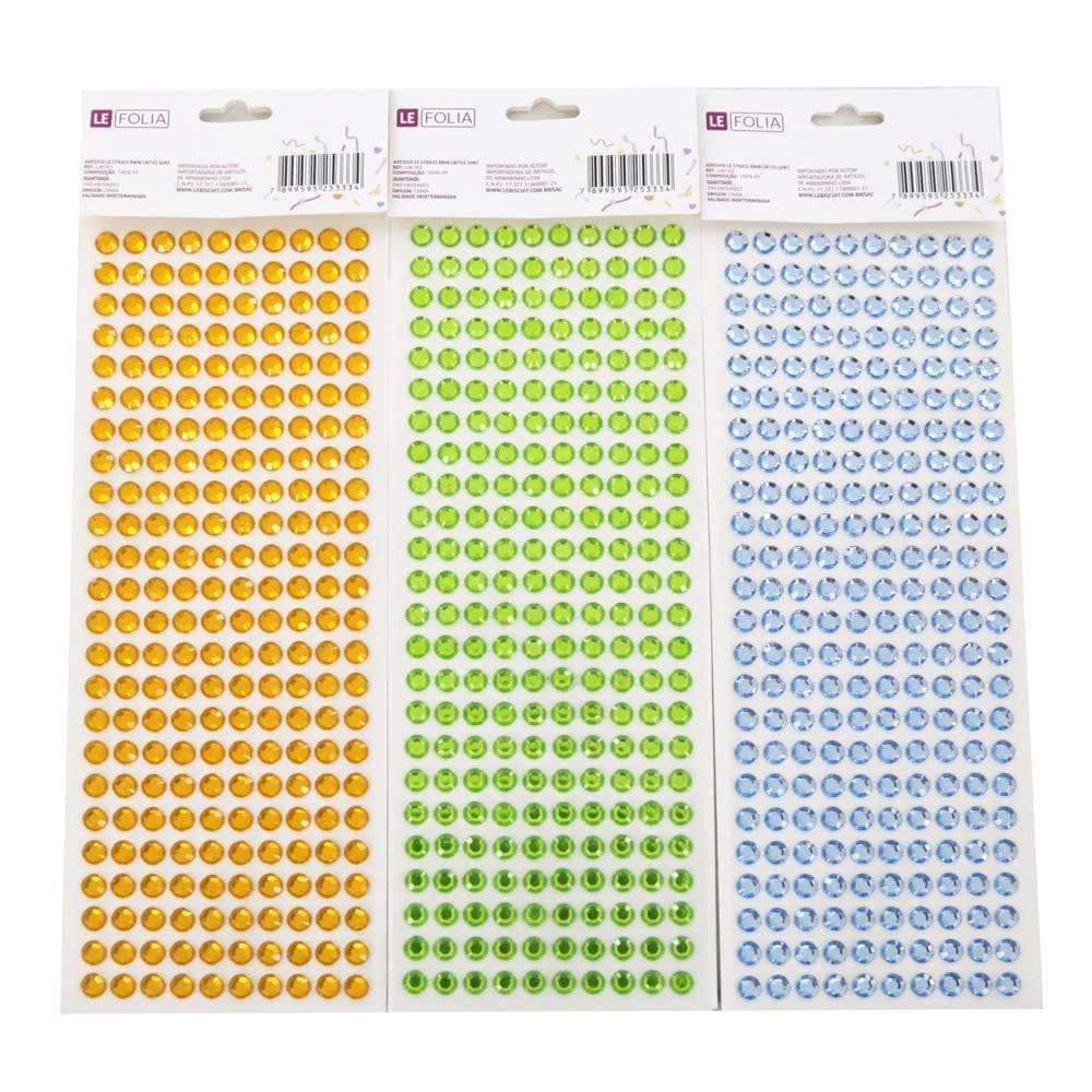 Adesivo Strass Play&Fun 8mm - Item Variado