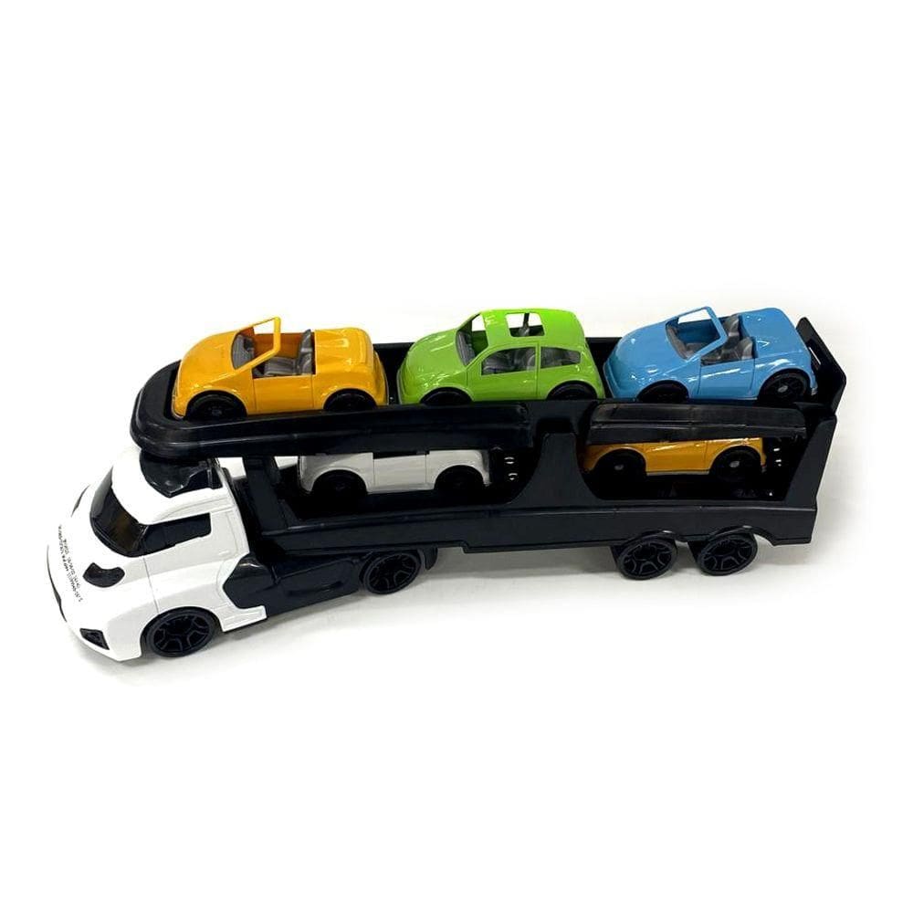 Caminhão Invictus Super Cegonheiro Branco - Cardoso Toys