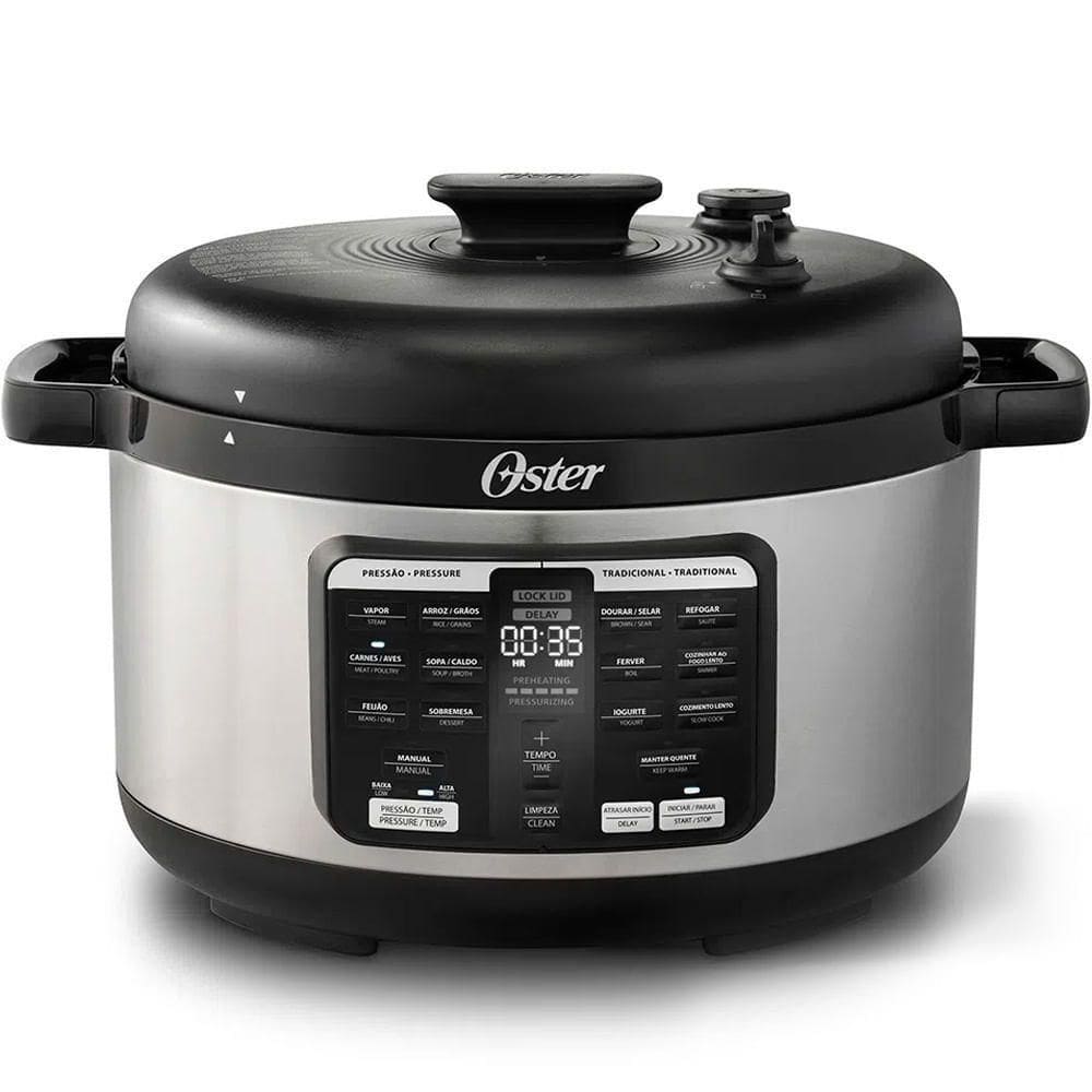 Panela De Pressão Elétrica Multifunções 5,7L Oster 220V