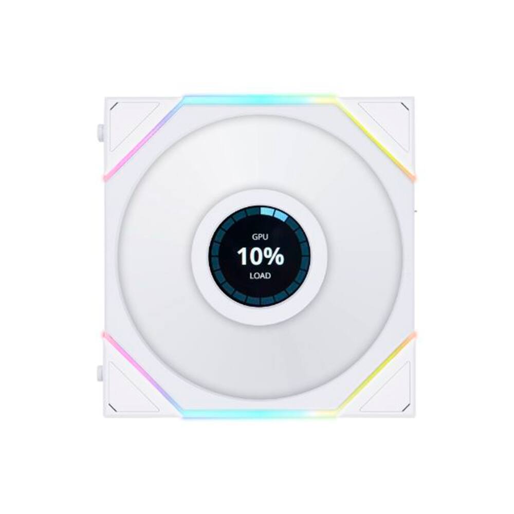 Fan Gamer Lian Li Uni Fan TL LCD Com Tela 120mm RGB Branco