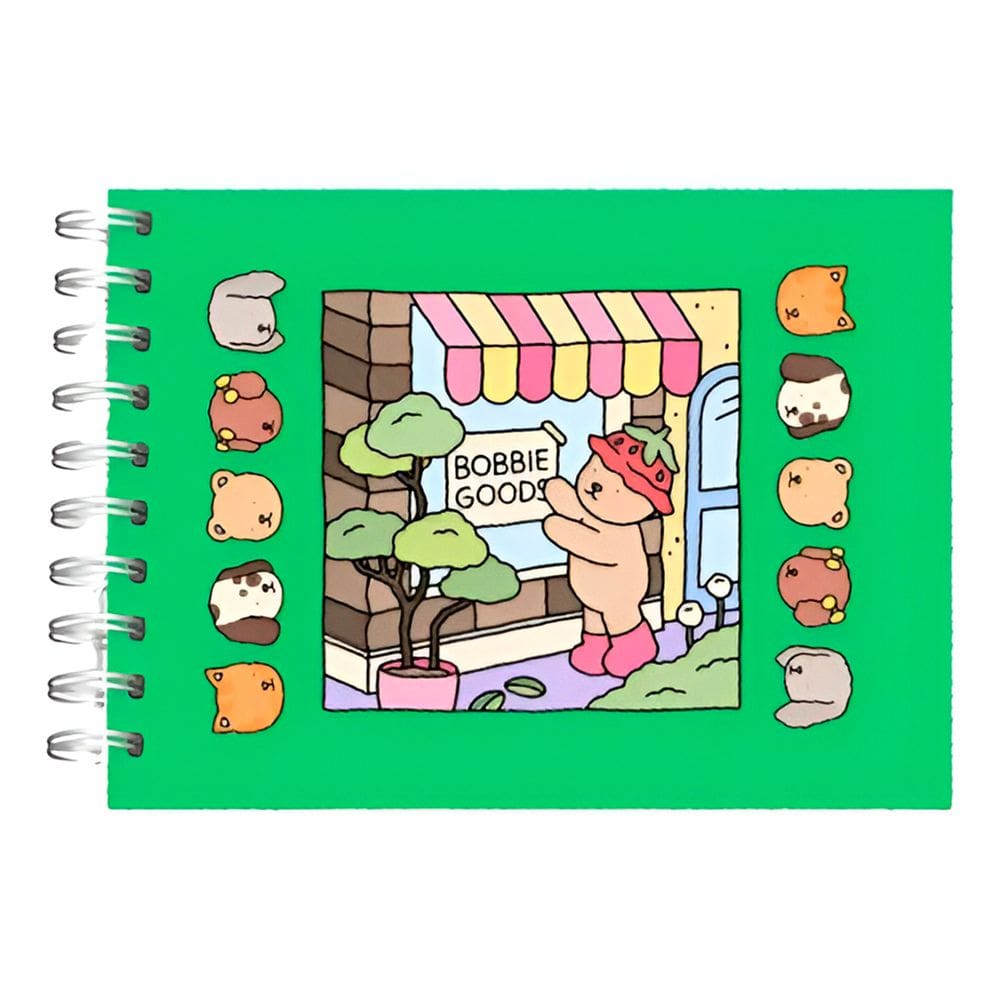 Livrinho para Pintar Capa Dura Verde 50 Páginas Bobbie Goods