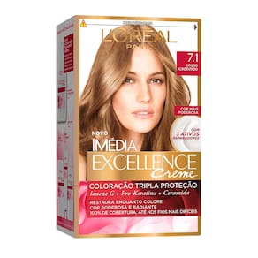 Tintura Creme Imédia Excellence L`oréal Louro Acinzentado 7.1 Kit
