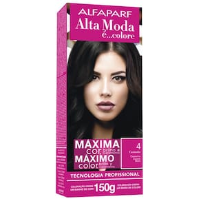 Tintura Creme Altamoda Alfaparf Castanho 4 Kit