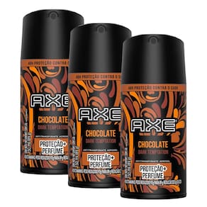 Kit 3 Desodorante Axe Dark Temptation Body Spray Aerosol 150ml