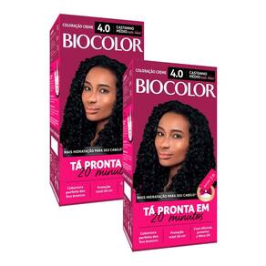 Kit Tinta de Cabelo Biocolor Mini Kit Castanho Malícia 4.0