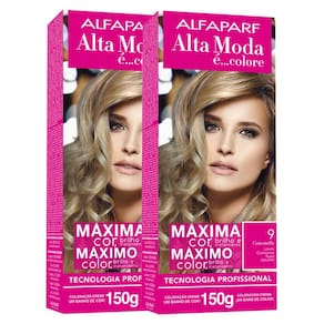 Kit 2X Tintura Creme Altamoda Alfaparf Camomilla 9