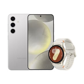 S24 (256GB) - Cinza + Galaxy Watch7 BT 40mm - Creme