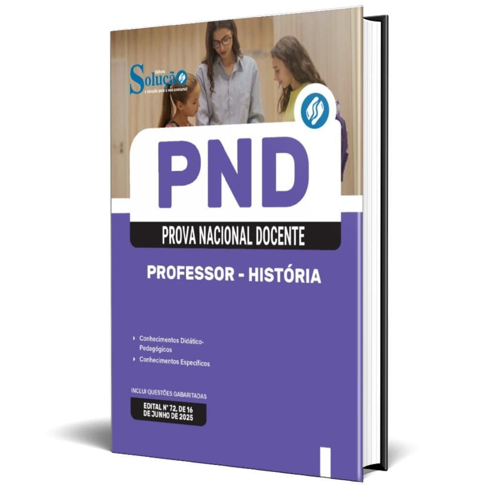 Apostila Pnd  Cnu Professores  2025 Professor História