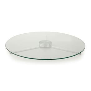 Centro de Mesa Giratório 80cm Forma Collection Vidro Incolor