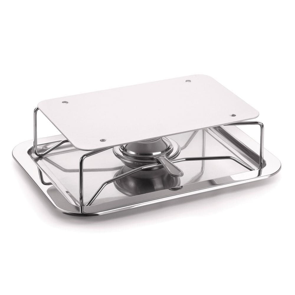 Rechaud Retangular Para Restaurante Com Placa Difusora 35cm