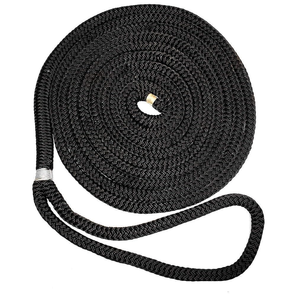 Cordas Dock Line New England 5/8 Double Braid Pretas 10,67 m