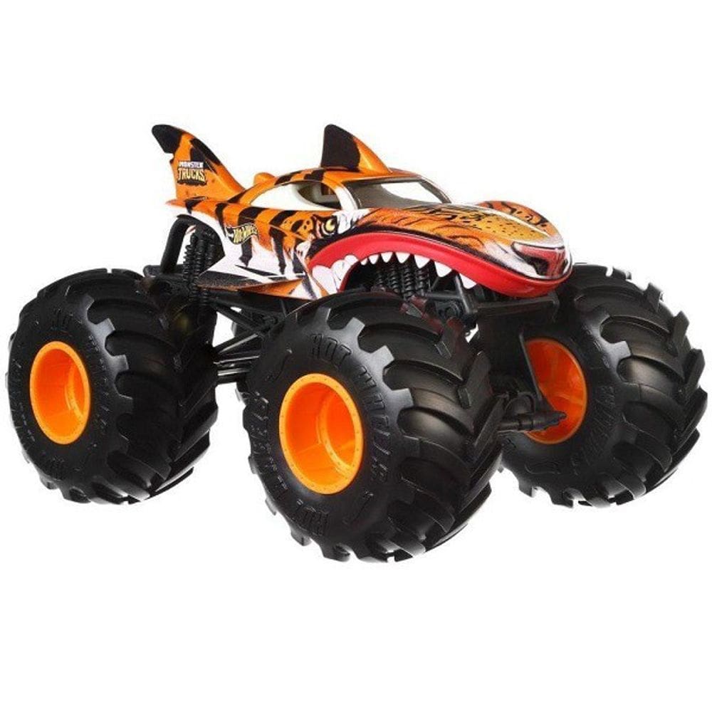 Carrinho HOT Wheels Monster TRUCK Tiger SHARK Mattel FYJ83