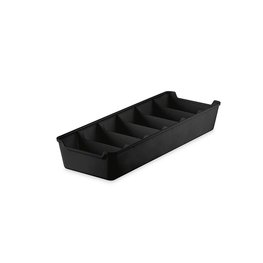 Organizador de Gaveta 6 Divisorias Plastico Preto 1un