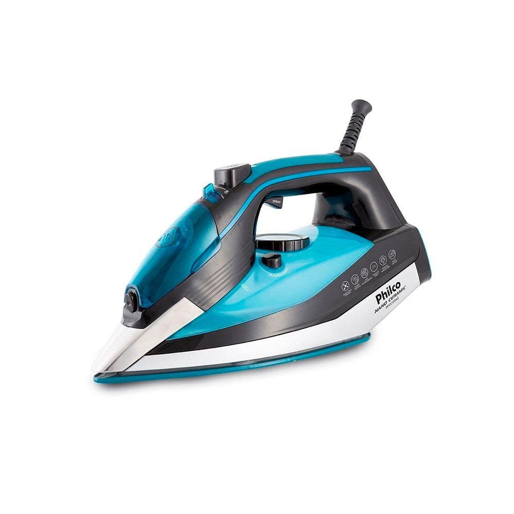 Ferro de Passar a Vapor Philco Nano Ceramic PFV3100AZ Azul