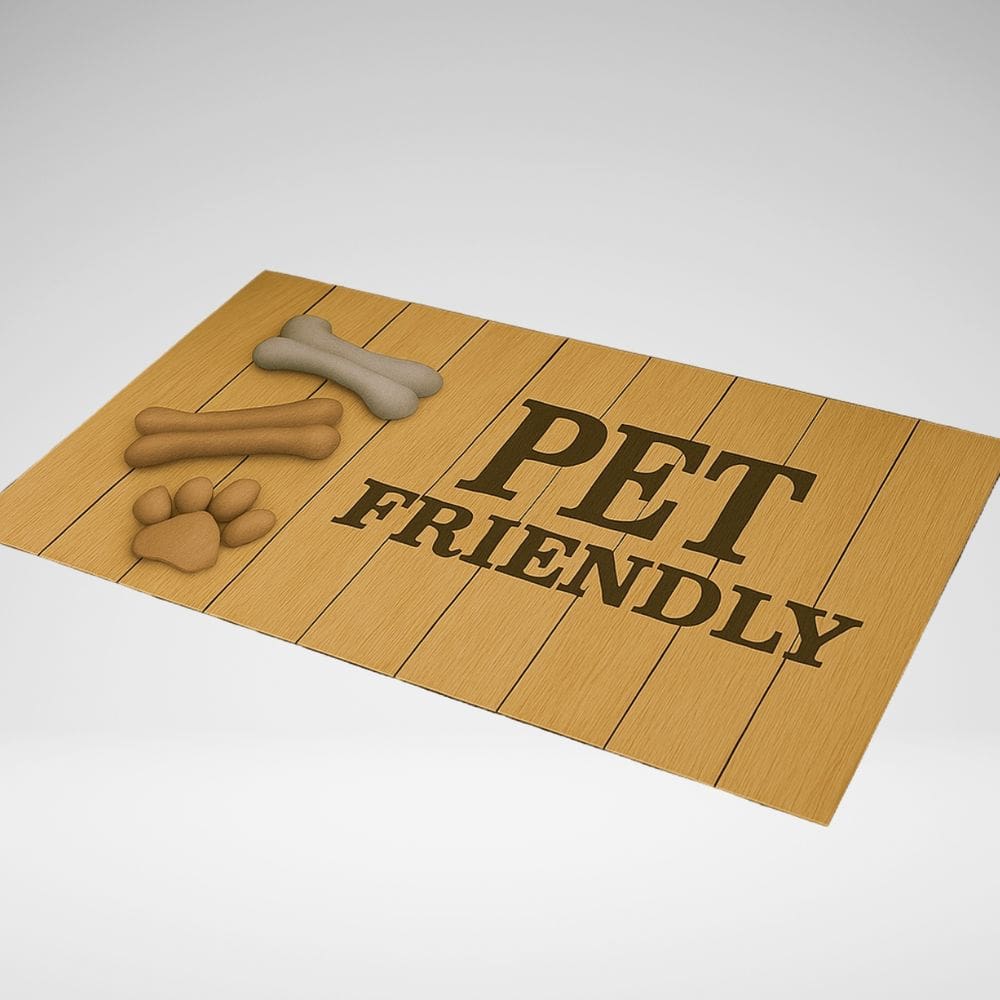 Tapete Capacho Decorativo Para Porta Cozinha 65x45 Pet Friendly